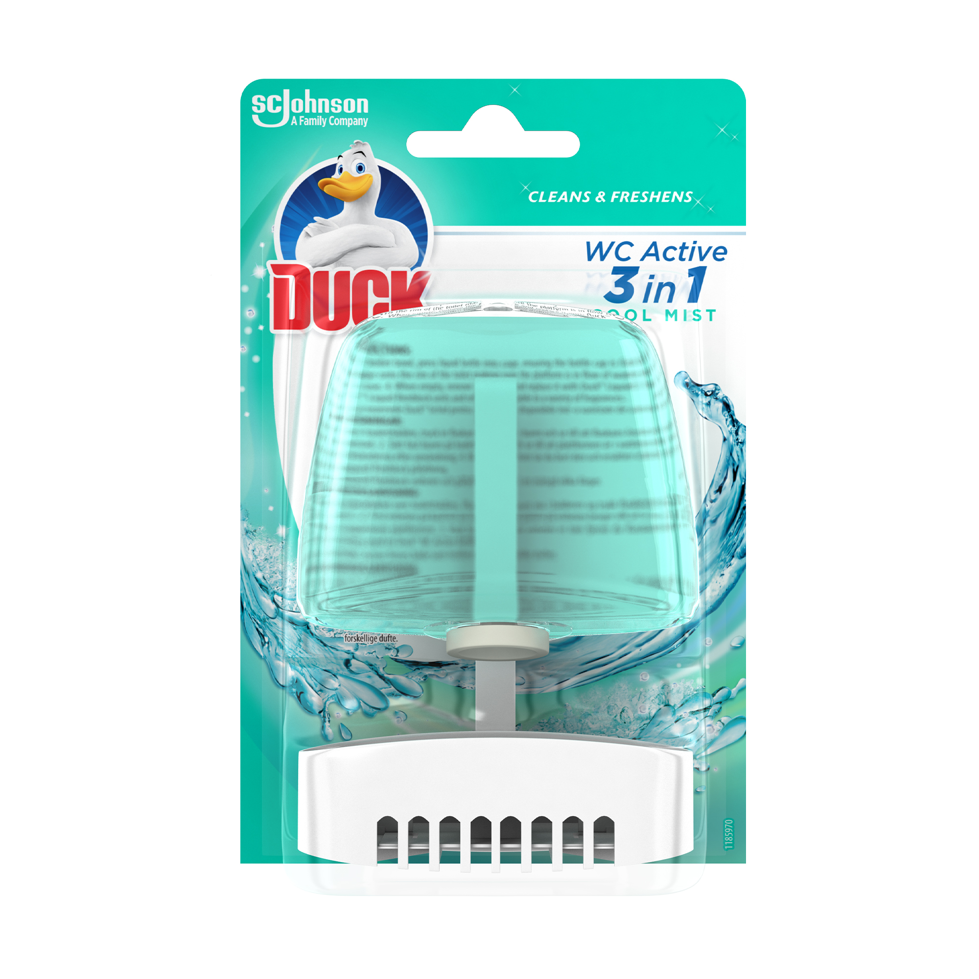 Підвісний блок для унітазу Duck Cool Mist, 55 мл